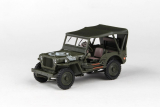 Jeep Willys US Army - se střechou (1:43 cararama)