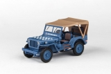 Jeep Willys - modrá (1:43 cararama)