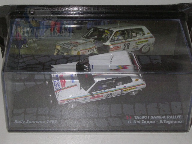 Talbot Samba Rallye - Rally San Remo 1983/ G. Del Zoppo