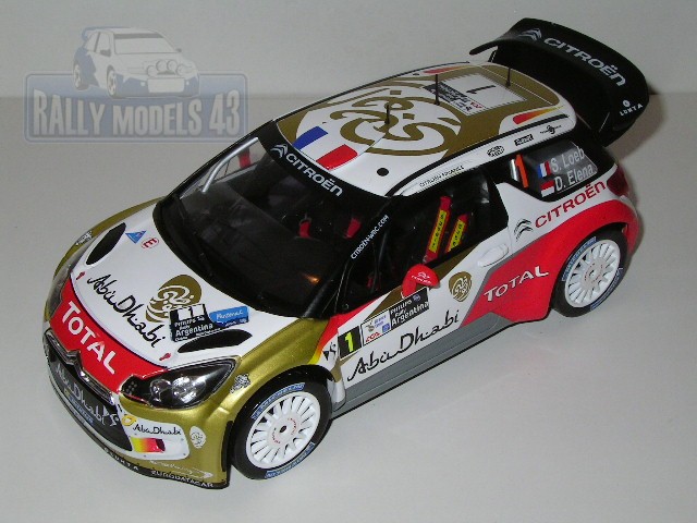1/18  Citroen DS3 WRC - Winner Rally Argentina 2013/ S. Loeb