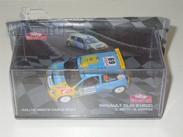 Renault Clio S1600 - Rally Monte Carlo 2007/ L. Betti