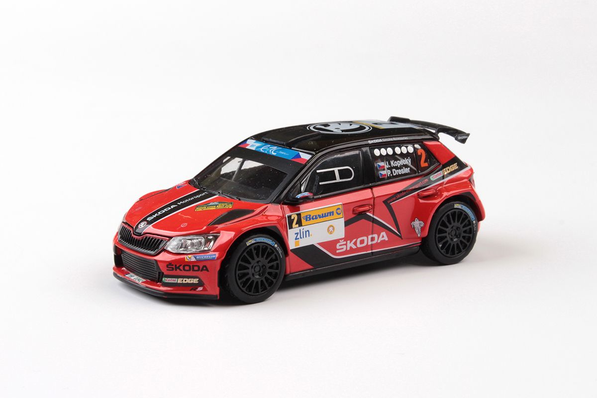 Škoda Fabia III R5 (2015) 1:43 - Barum Czech Rally Zlín 2016 #2 Kopecký -červená