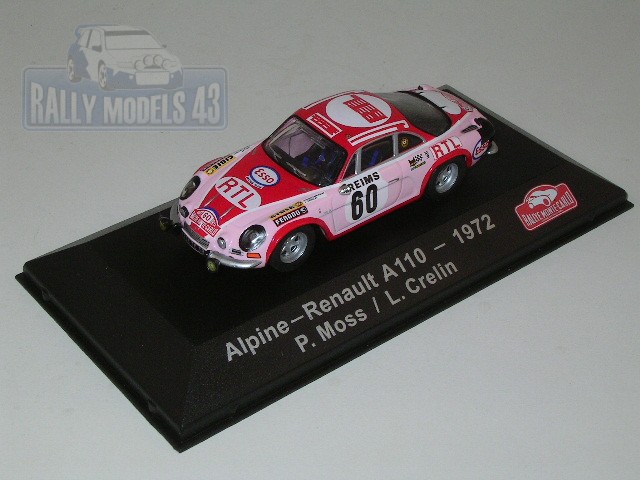 Renault Alpine A110 - Rally Monte Carlo 1972/ P. Moss