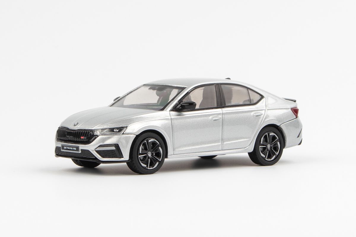 Škoda Octavia IV RS (2020) 1:43 - Stříbrná Brilliant Metalíza