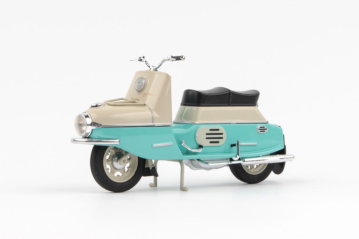 ČZ 175/501 (1958) 1:18 - Tyrkysová/Světle Šedá