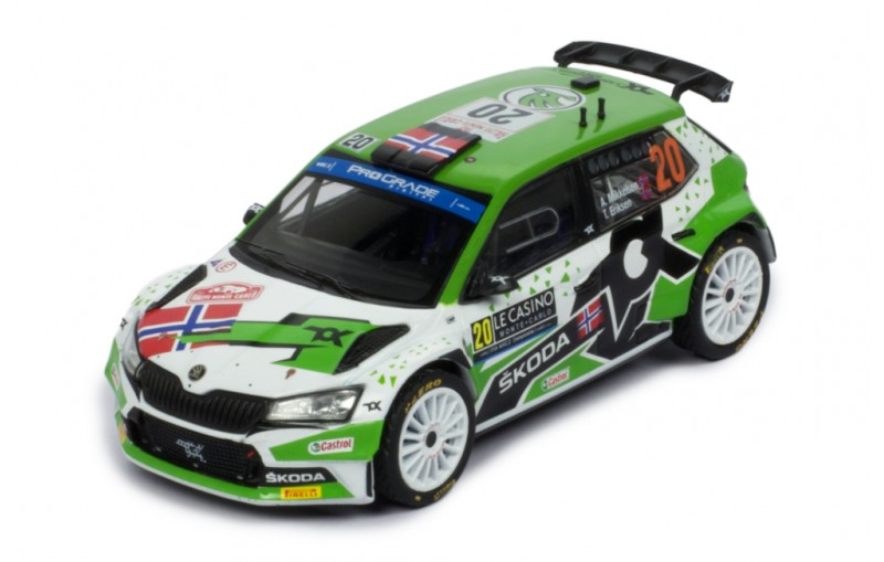 ŠKODA FABIA RALLY2 EVO #20 A.MIKKELSEN / WINNER WRC2  MONTE-CARLO 2022