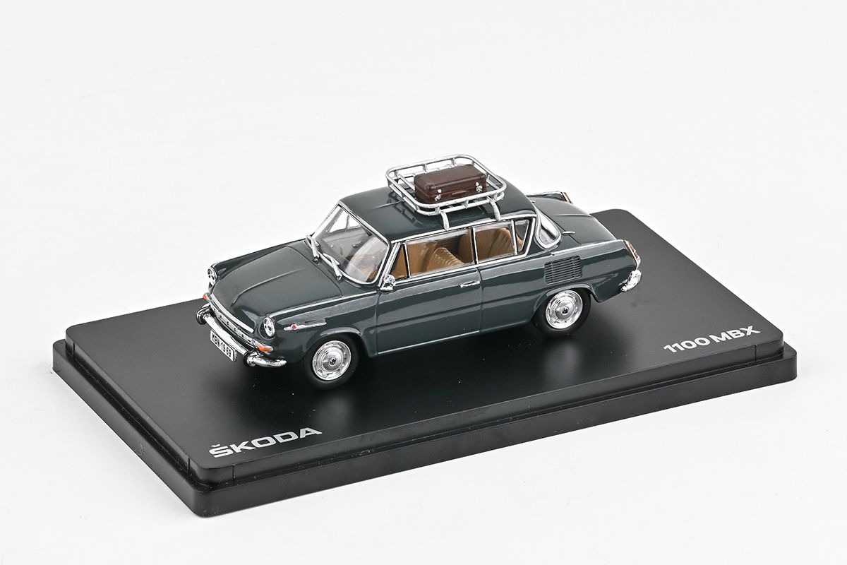 Škoda 1100MBX (1969) 1:43 - Šedá Tmavá (se střešním nosičem)