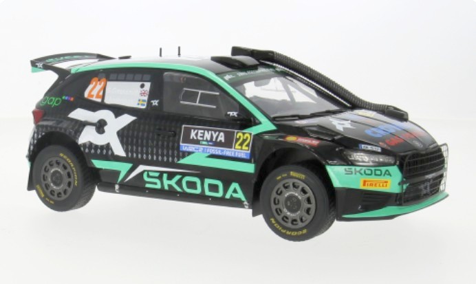 1/18  Škoda Fabia Rally2 #22 G.Greensmith - Safari Rallye Kenia 2024