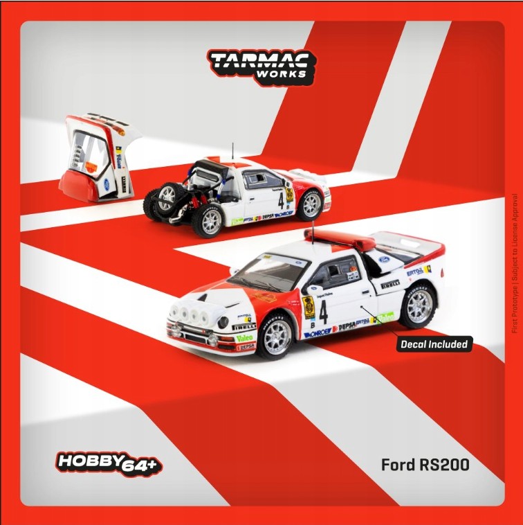 1:64 Ford RS200 #4 Rally Catalunya 1986 A. Zanini