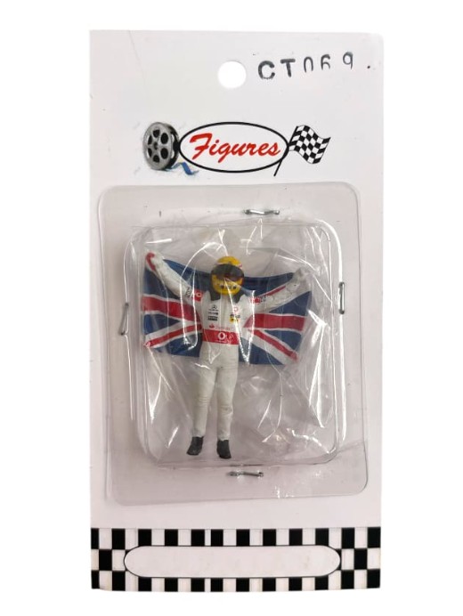 1/43 Hamilton figure with Flag